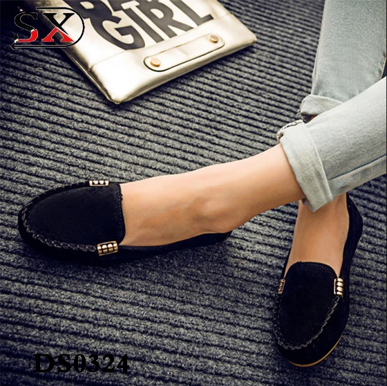 Hot Selling Casual Flat Women Shoes China Factory High Quality Ladies Flat Shoes
