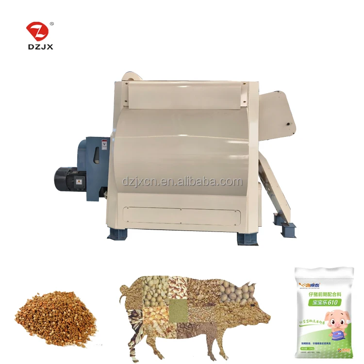 Animal Food Mixer 5 Ton Ribbon Cattle Pig Feed Mixer Chicken Food Mill Mixer Poultry Mixing Machine Feed Production Line