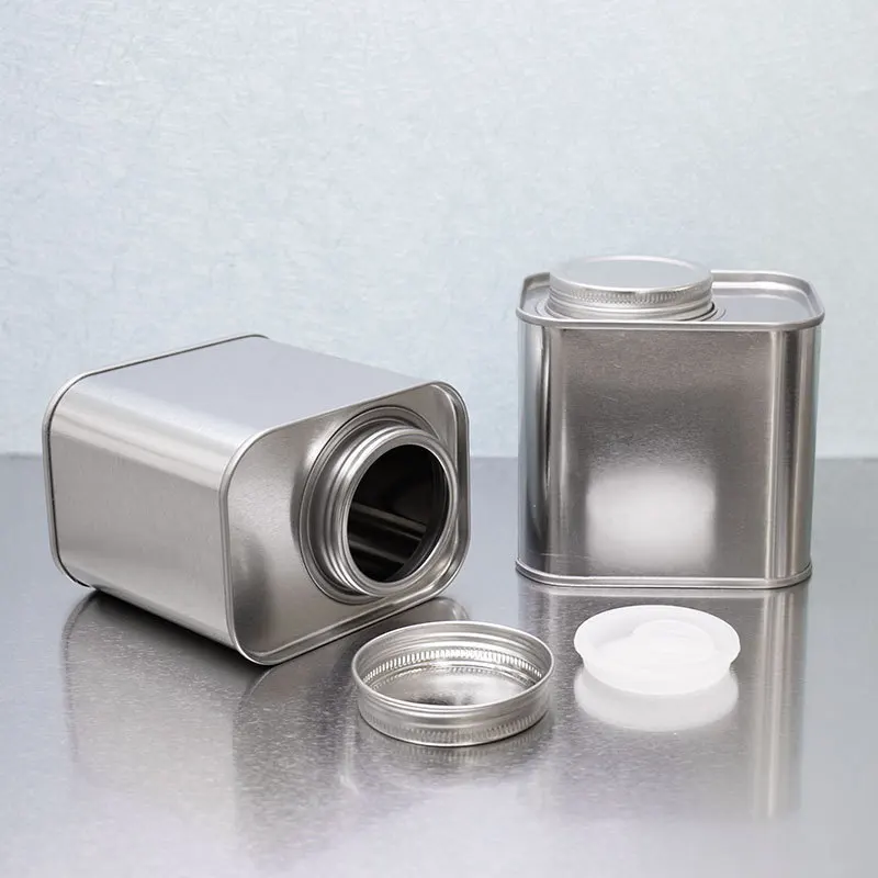 500g Capacity Metal Coffee Bean Packaging Matcha Tea Grain Metal Packaging Tin Cans