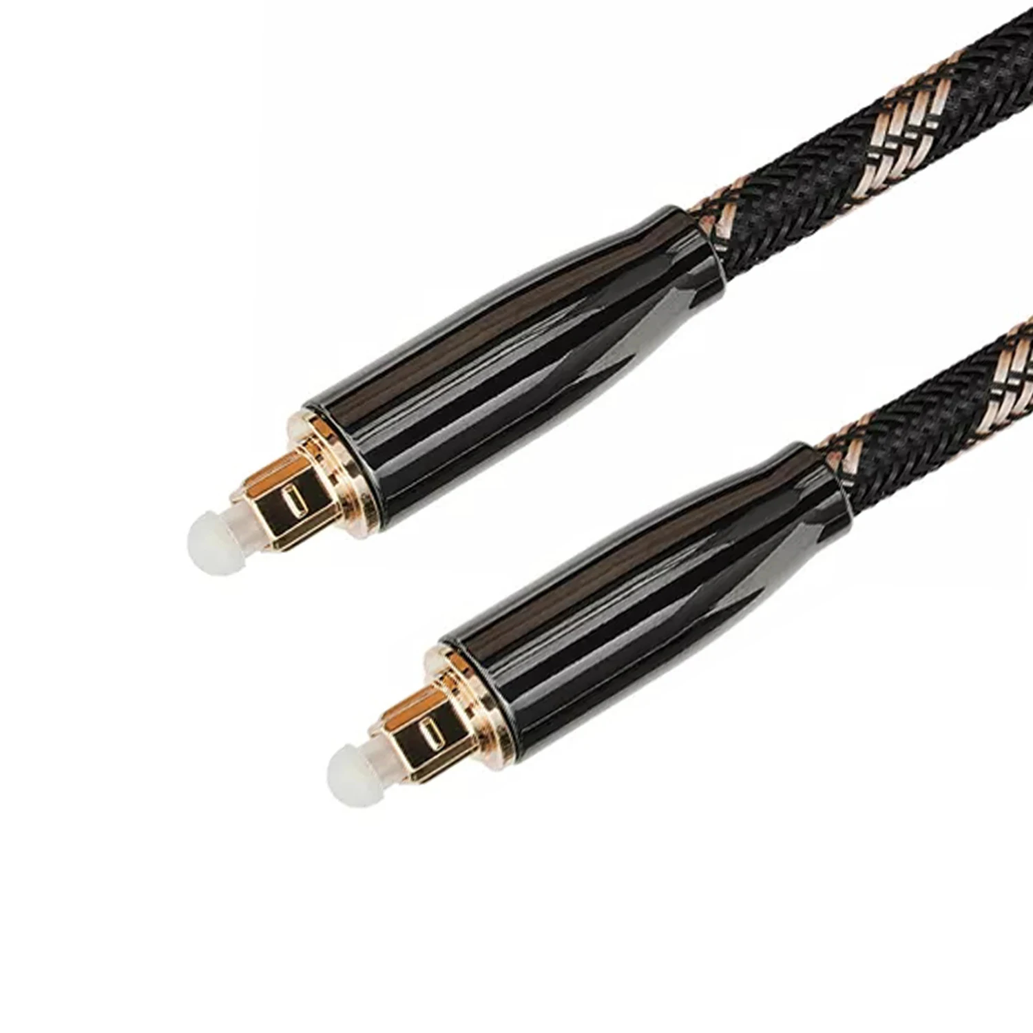 Optical fiber audio cable 3.5mm Audio Snake Splitter Toslink Male to Male Cord 24k gold plated connector for best connectivity