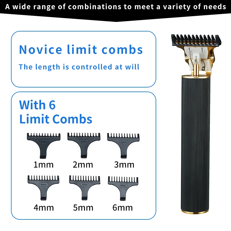 Wholesale Custom Hair Clipper Man Haircut Hairdresser Profesional Shaver Trimmer Vintage T Hair Trimmer