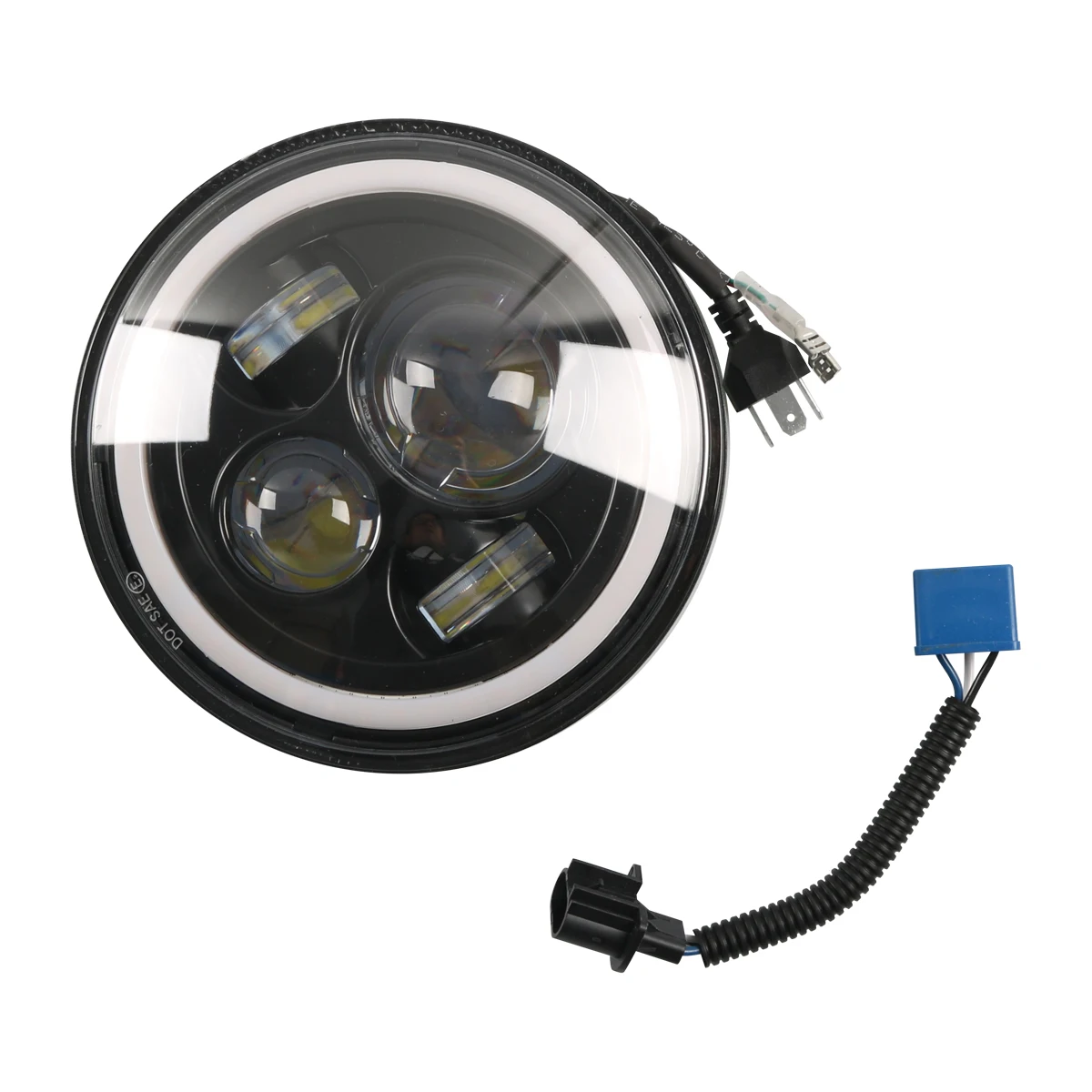 BAJUTU Wholesale Price IP68 60W 7 inches LED Jeep Headlight Kit For Jeep For Wrangler Hummer