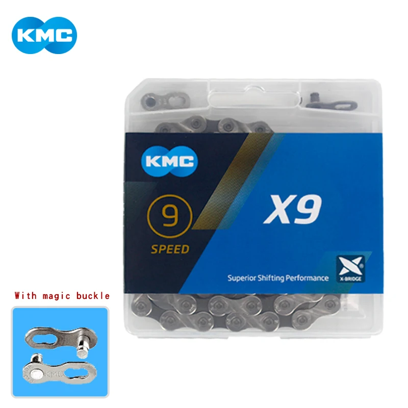 KMC 8/9/10/11 скоростная велосипедная цепь ультра легкая двойная X x8.93 x9.93 x10.93 x11.93 MTB шоссейная из титана