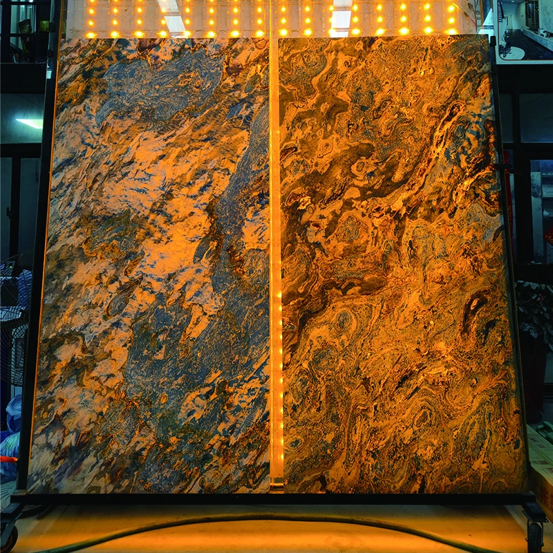 Натуральный Роскошный тонкий мраморный каменный шпон с подсветкой полупрозрачные большие мраморные панели плиты Lumistone для стены