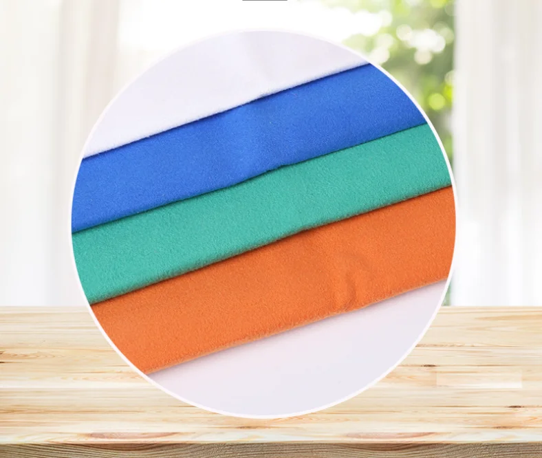 Autumn And Winter Style 88% Polyester 12% Polyamide Double Faced Microfiber Fabric For Sports Towel