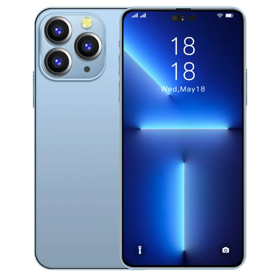 Brand New Original Smartphone i14 Pro Max 6.7 inch Full Screen 16GB+1TB  Face ID 6800mAh 5G 3g&4g smartphone