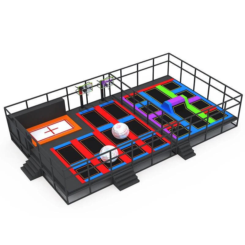Vasia Aerobic Multifunction Sports Indoor Soft Trampoline Park For Adults And Children With Many Games