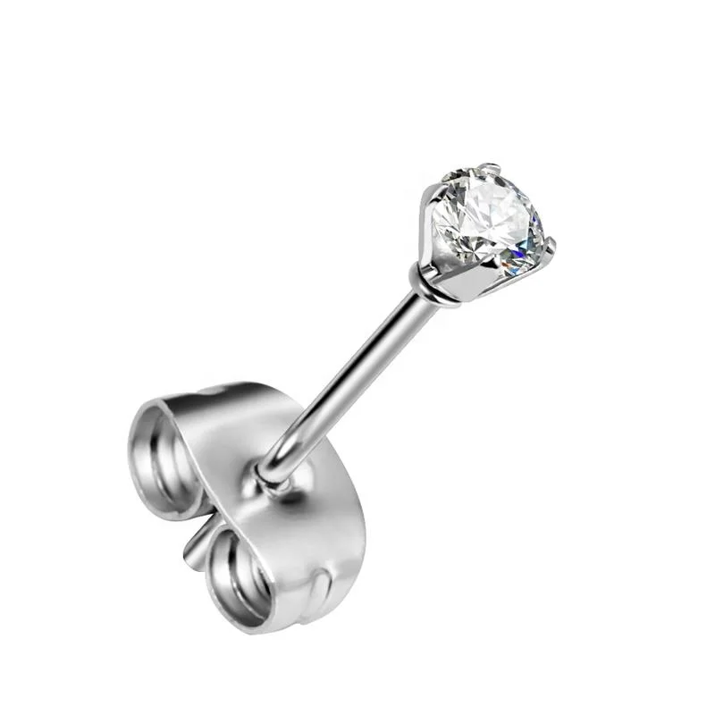 Серьги-гвоздики из Титана Для Пирсинга Ушей набор четырех закрепок круглые серьги с