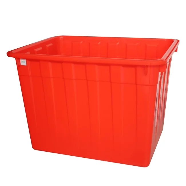 Квадратный резервуар для воды HDPE на 400 литра, пластиковый контейнер для хранения, контейнер-ведро