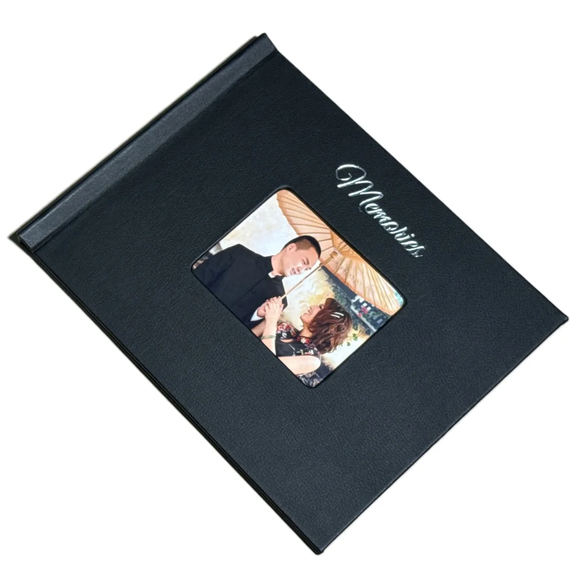 velvet cloth fabric self-mount DIY custom clamp system image photo book cover with clip