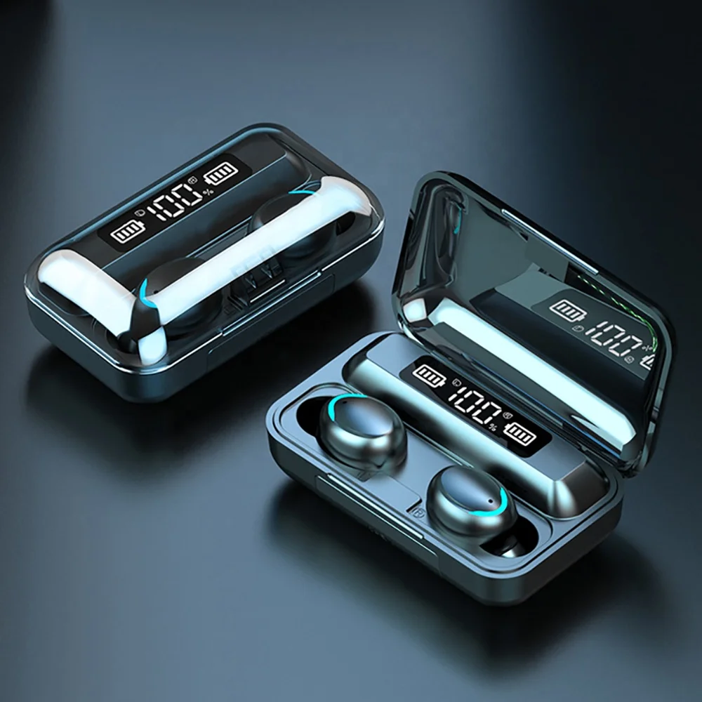 BT 5.0 Earphones 2200mAh Charging Box Wireless Headphone 9D Stereo Sports Waterproof Earbuds Headsets With Microphone