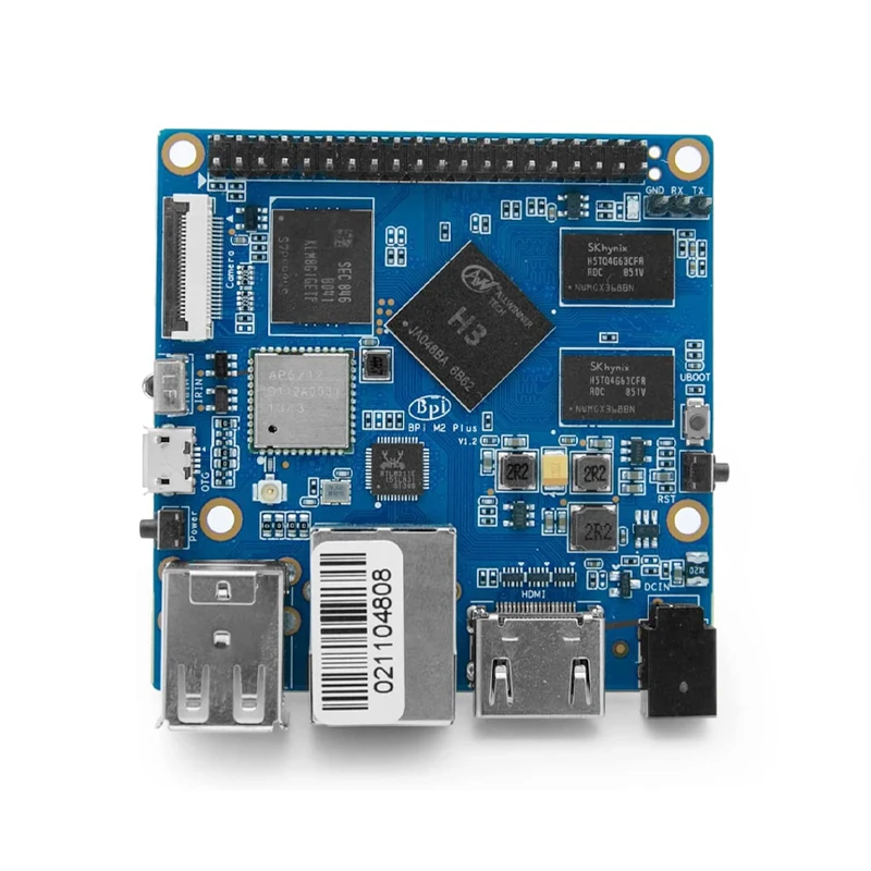 Banana pi M2 Plus (BPI-M2+) Singal Board Computer 1GB RAM 8GB EMMC with SDIO WiFi&BT 4.0 (AP6212) onboard Raspberry Pi