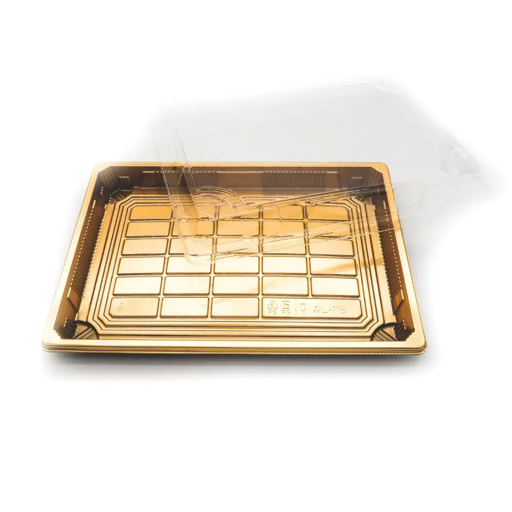 Disposable Plastic Packaging Take Away Japanese Sushi Tray With Lids