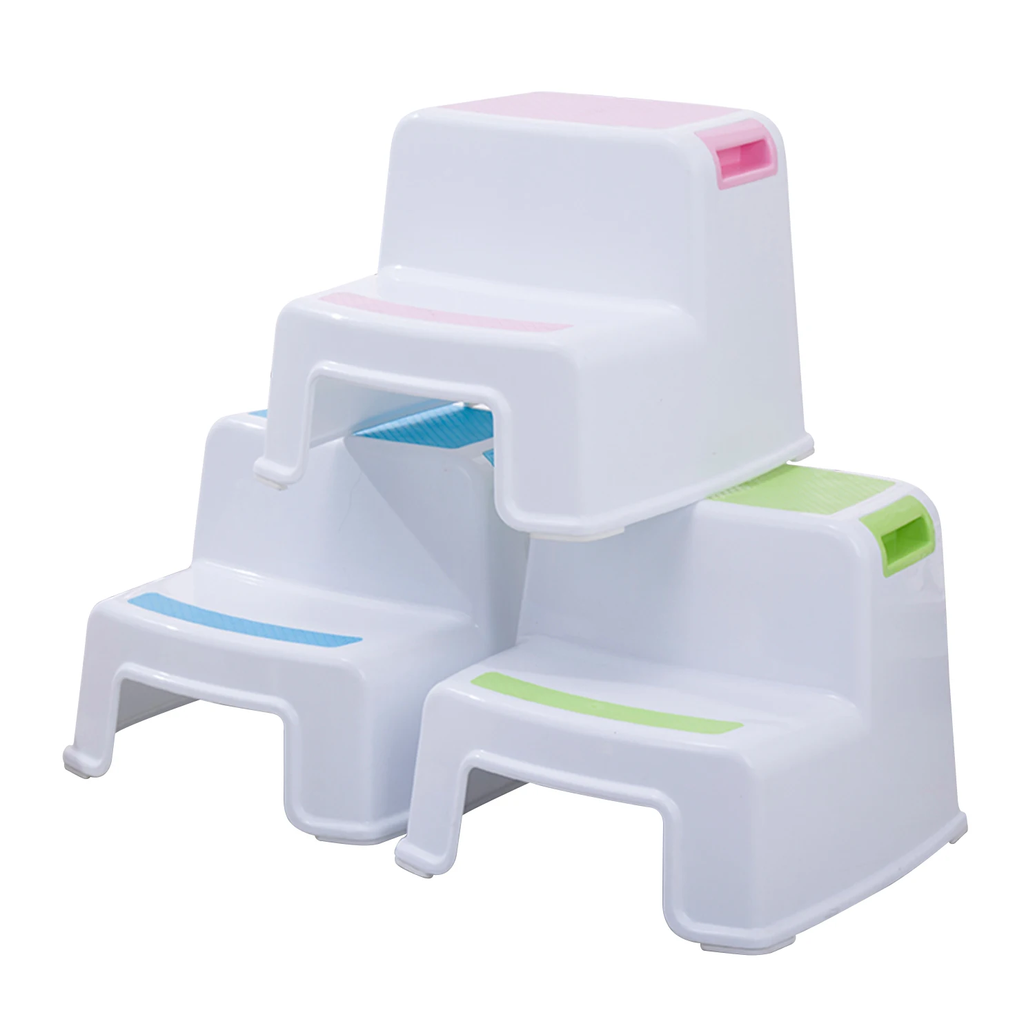 Classic colorful design hot sell in Amazon baby plastic two step toilet stool bathroom furniture plastic kids chair