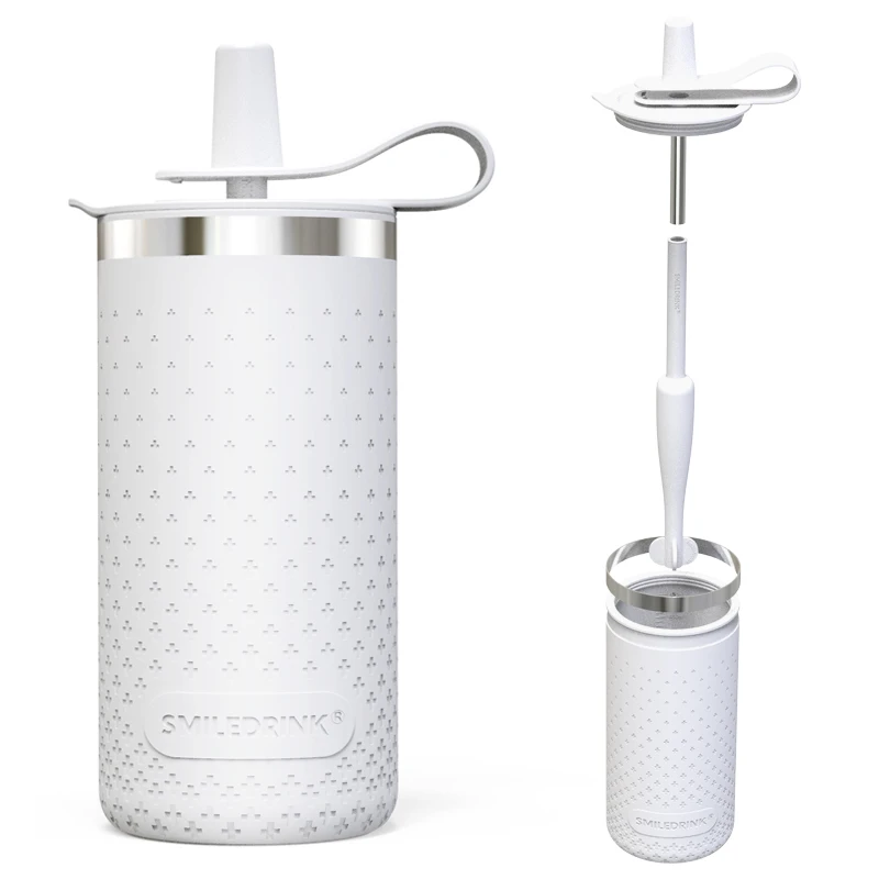 Бесплатный образец экологически чистые многоразовые соломенные чашки для детей с силиконовыми крышками и рукавами силиконовые