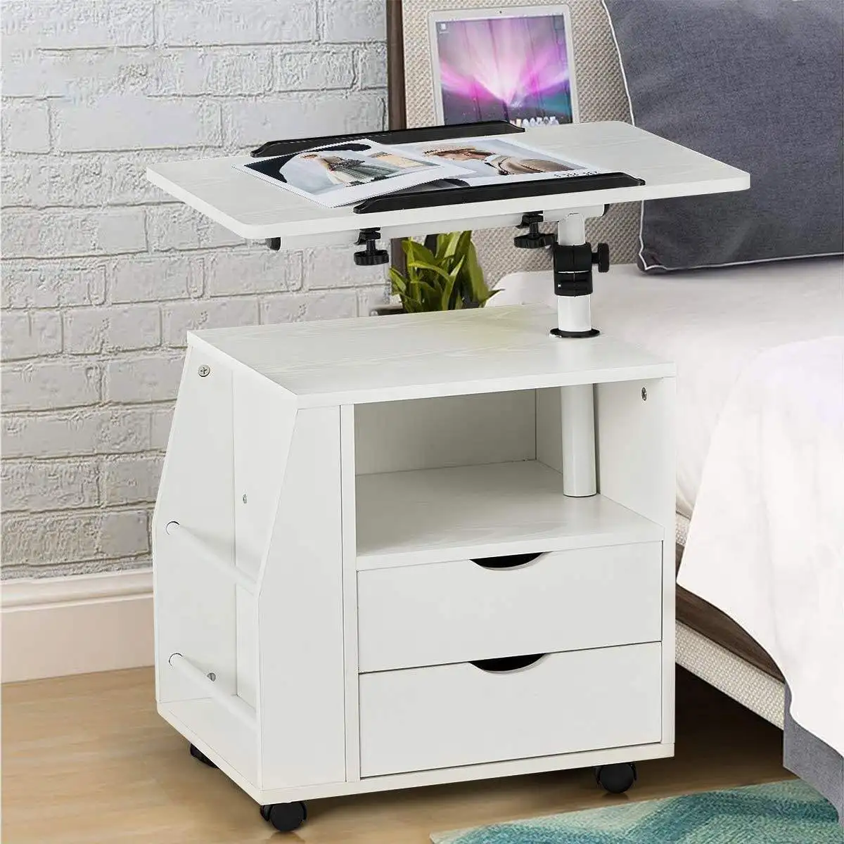 Bedside Lifting Laptop Table Modern Minimalist Bedside Table Coffee Table