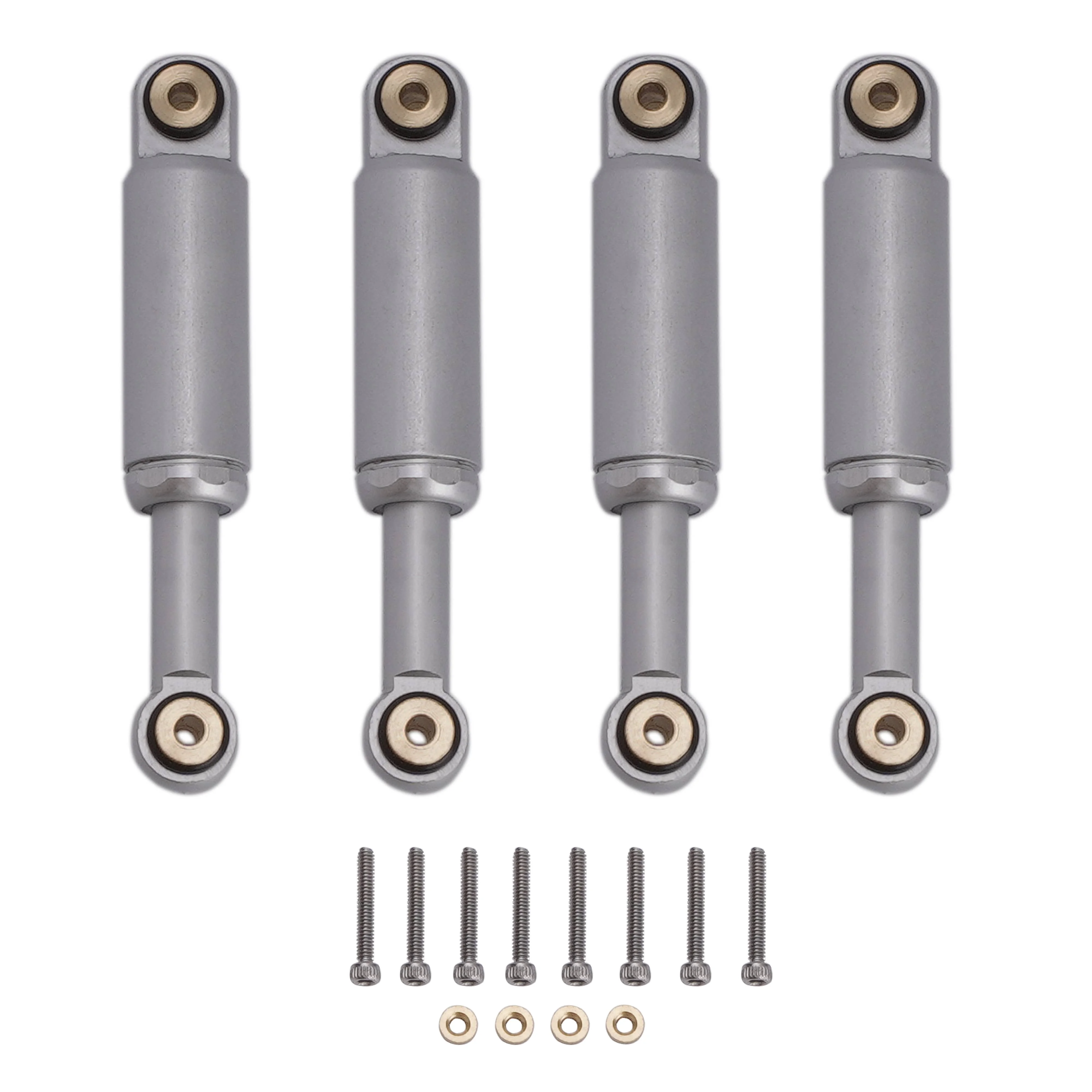 4PCS Aluminum Internal Spring Suspension Shocks Absorber for 1/24 Axial SCX24 Upgrade