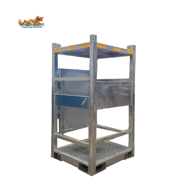 Hot Dip Galvanized DNV 2.7-1 Standard 16 Gas Cylinder Offshore Bottle Rack