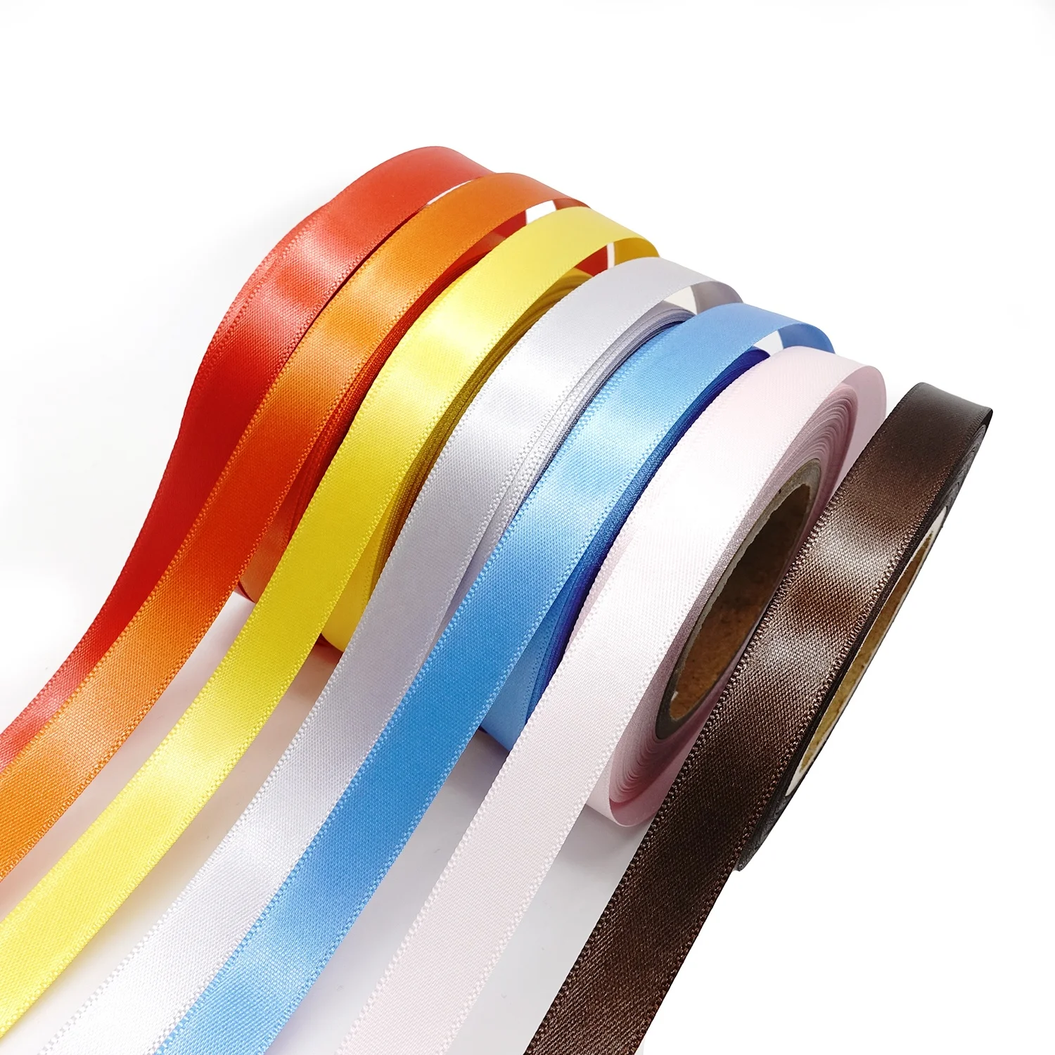 Hot Sale Yellow Color 1 Inch 25mm High Quality Christmas Satin Ribbon