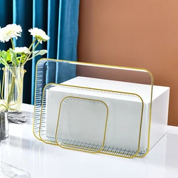 Multifunctional Luxury decorative food trays plastic plate for fruits party serve tray