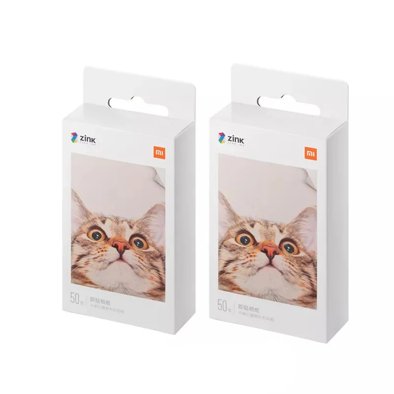 Оригинальный Xiaomi цинкованные Карманный принтер бумага самоклеящаяся фотопринтом 10/50/100 листов 3 дюймовый мини