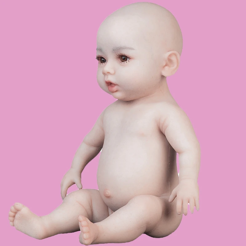 Realistic Baby Doll Lifelike Baby Reborn Girl Soft Silicone Newborn Toys 22 Inch Reborn Baby