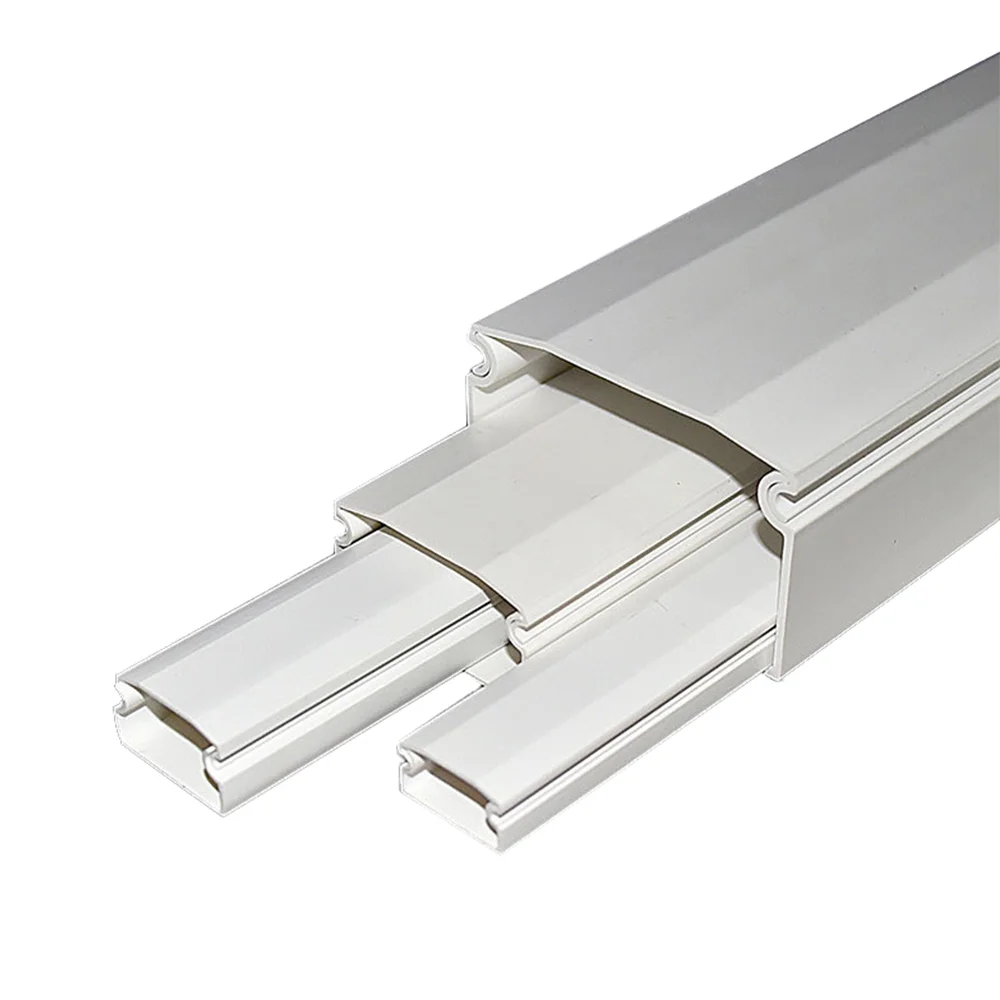 China Factory Various Size Wholesale Insulation Electrical Wiring Ducts Trunking Plastic PVC Cable Tray