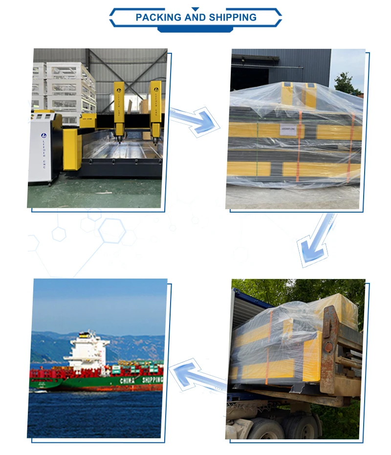 Chinese Leeder CNC Engraving Machinery Stone Tablet CNC Router Marble Tea Plate Carved Engraving Machine