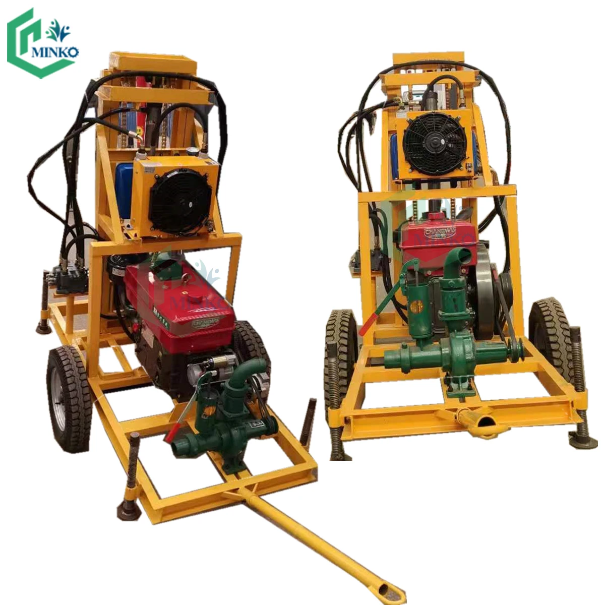 Water borehole drilling machine 400 500 600 meters water drilling rig machine