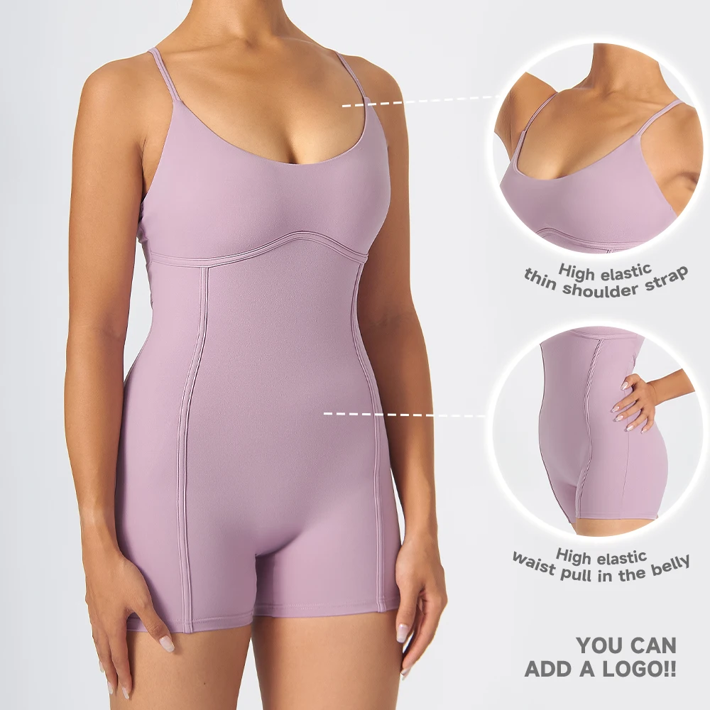 2022 New Anti-Cellulite Women one piece overall one piece jumpsuit with backless Compression set