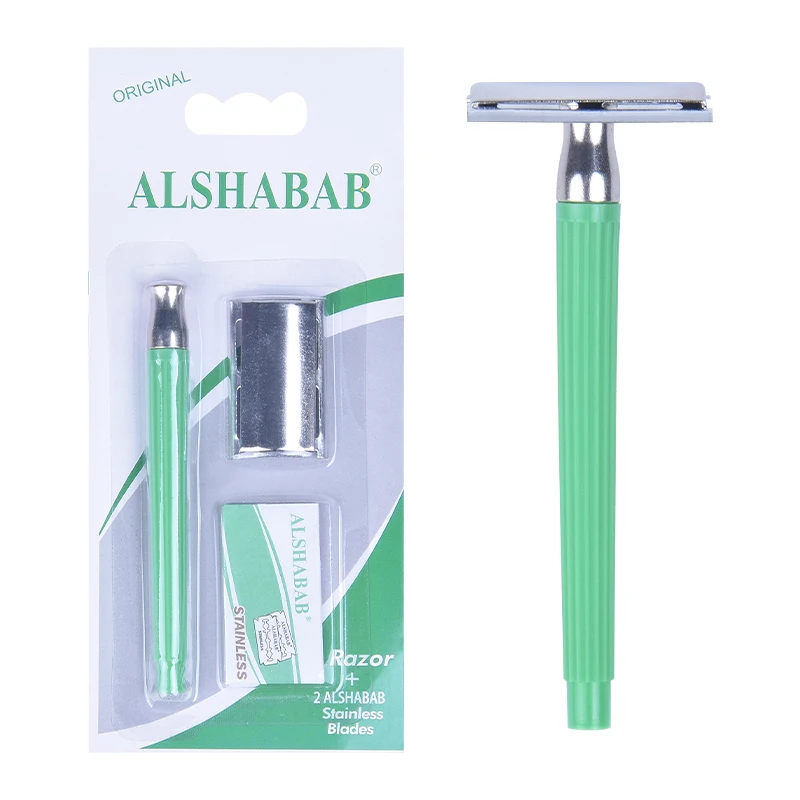 ALSHABAB Classical Reusable Travel Man Razor Double Edge Safety Razor