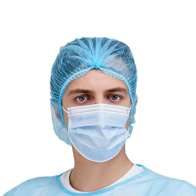 Mdma Approved Medical Hair cover medical non woven disposable head clip cap