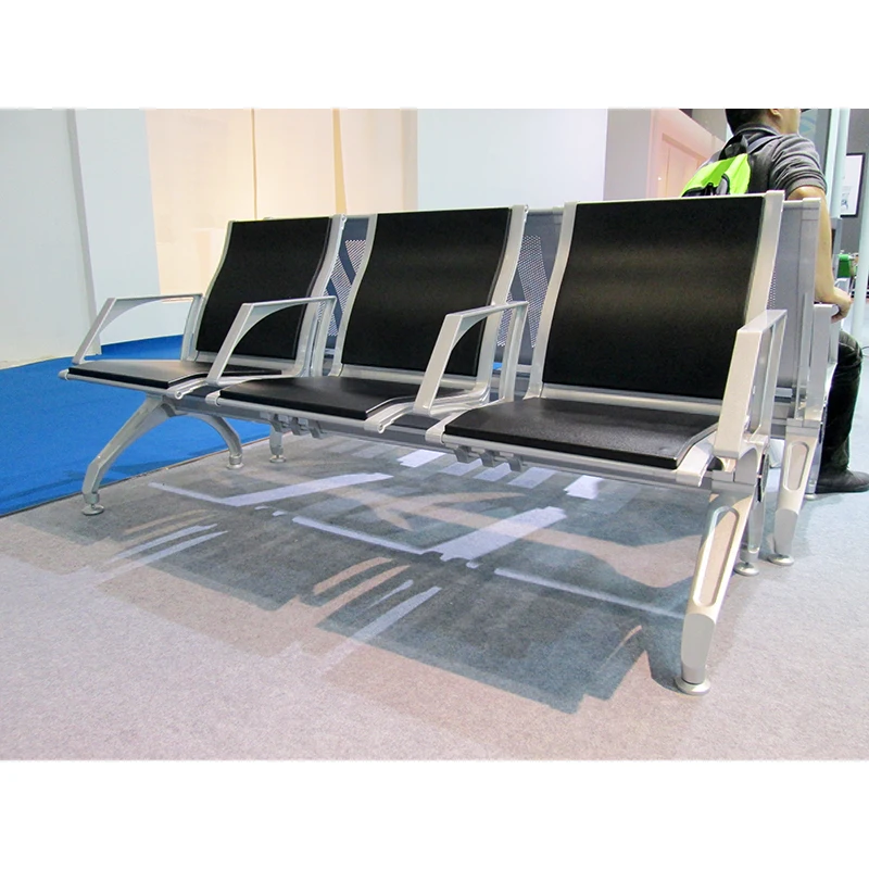 Flya  Multi-color Customized Pu Foam Seat Hospital Waiting Room Chair 3 Seater Airport Seating Reception Room Waiting Chairs