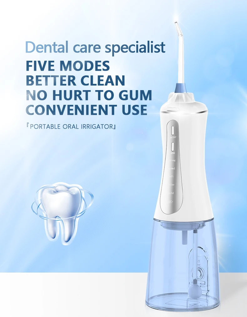  Home Used Portable Oral Water Jet Electronic Rechargeable Teeth Irrigator