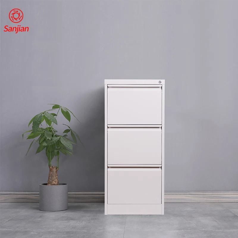 Luoyang Sanjian RAL 7035 Powder Coating Furniture Vertical Metal Steel 4 Drawers Filing Storage Cabinet