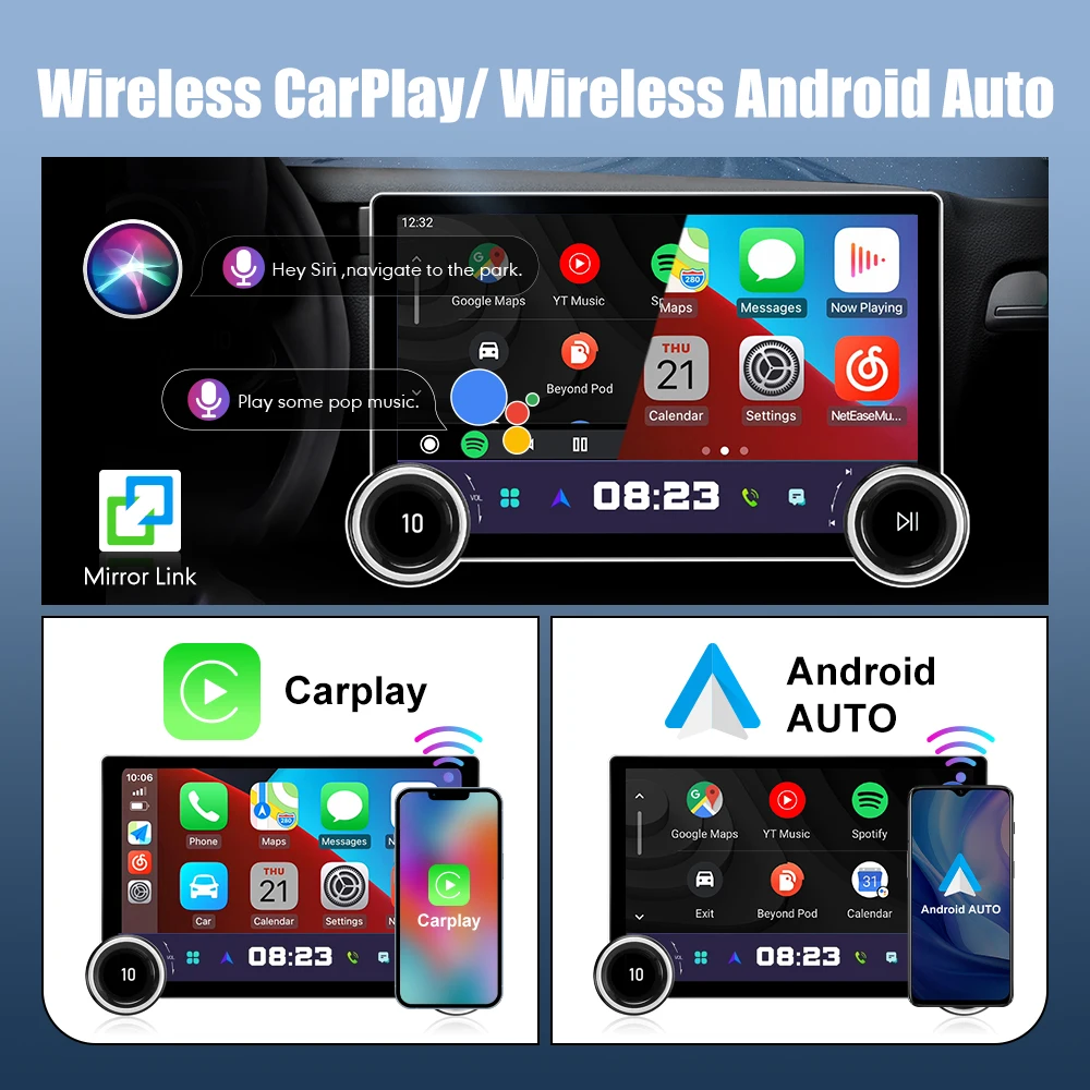 11.8Inch 2Din Android Car Radio For VW Polo 2008-2019 2K QLED Screen Car Stereo Car DVD Player Carplay Android Auto