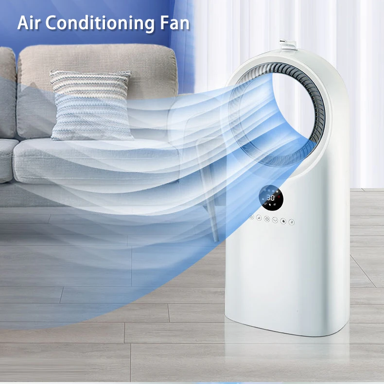 Intelligent Cooler And Humidifier Fan With 5L Water Tank Household Hepa Filter Bladeless Fan With Air Purifier