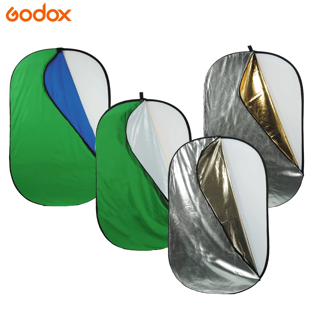 Godox 150*200cm 7 in 1 Reflector 7 Color Photography Collapsible Portable Light Diffuser Round Reflector For Photo Multi Color