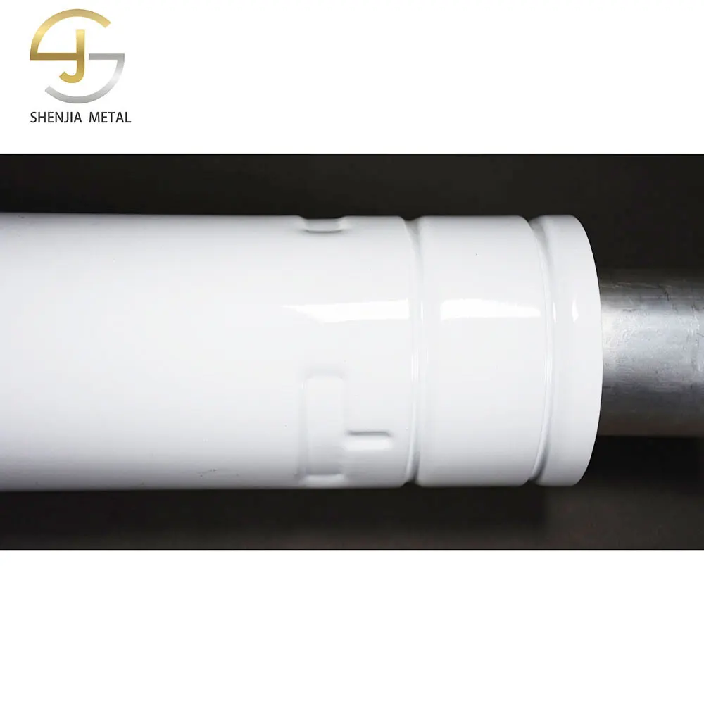 Aluminum exhaust pipe 100/60mm double-layer thickened wall hanging furnace chimney accessories