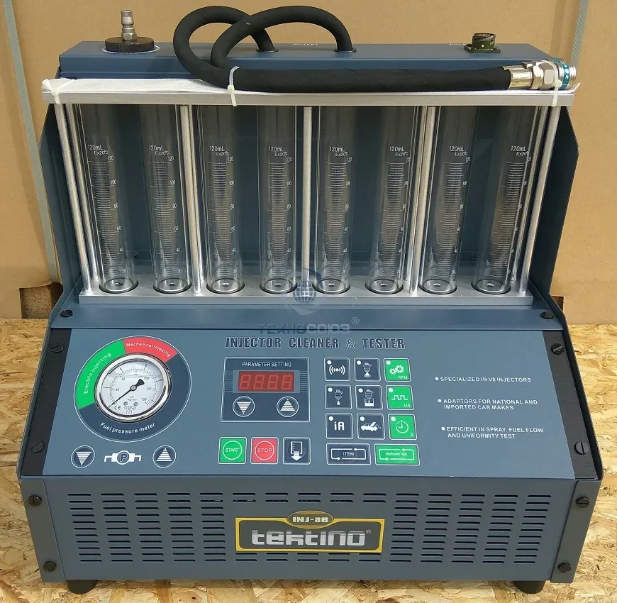 Машина для очистки топливных инжекторов INJ-8B Tektino 8 цилиндров бензиновых двигателей ремонта автомобилей