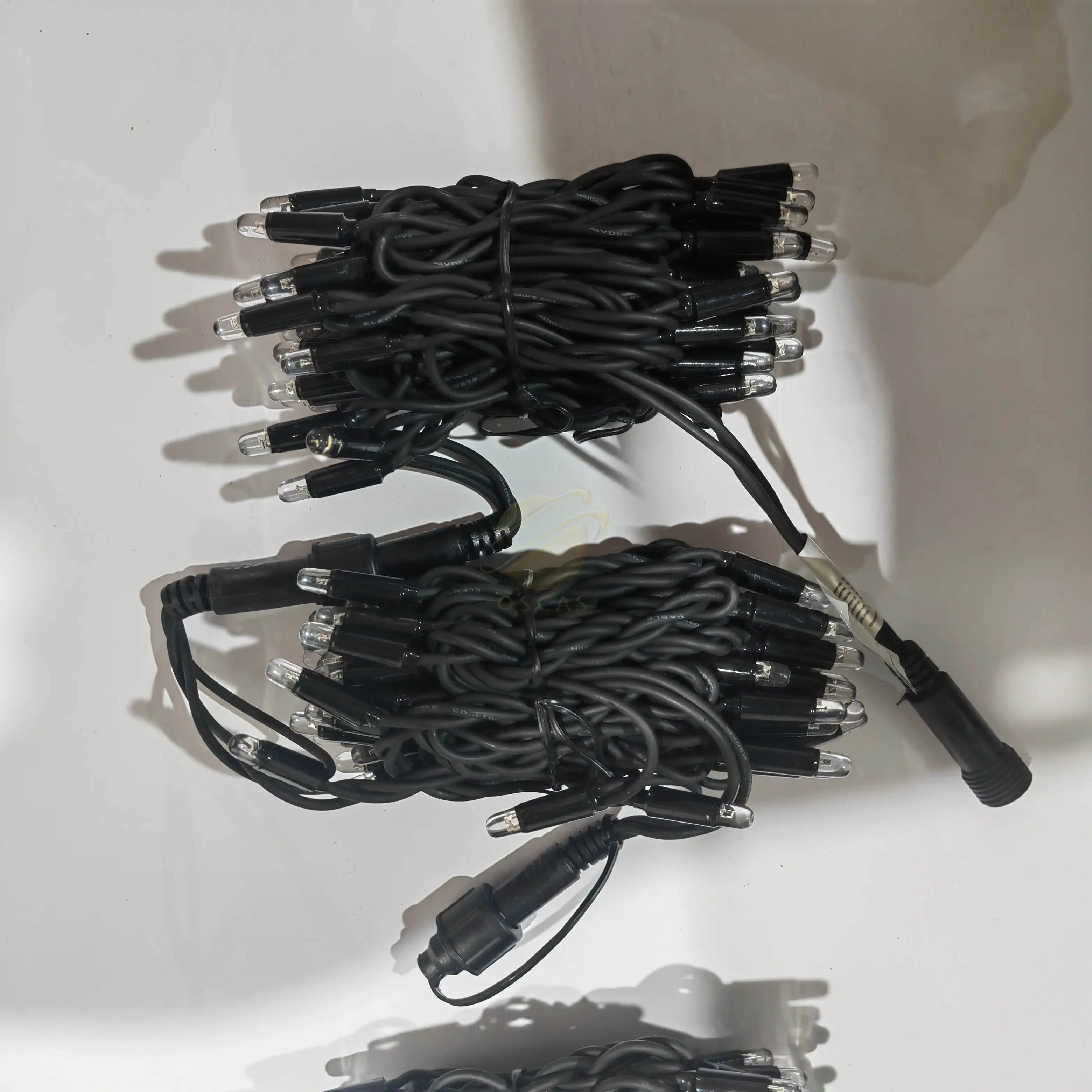 decoration waterproof rubber cable led string lights for outdoor