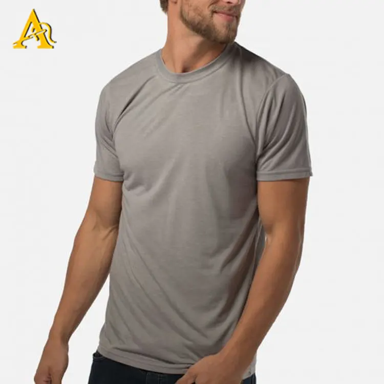 
China Factory Crew Neck Bamboo T Shirt Blank T Shirts For Men 