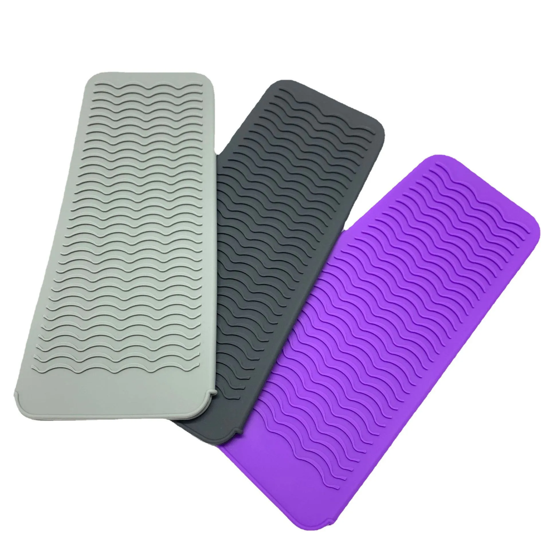 Portable Silicone Heat Resistant Mat Hair Straightener Irons Pouch Curling Iron Styling Station Mats Heat Resistant Bag