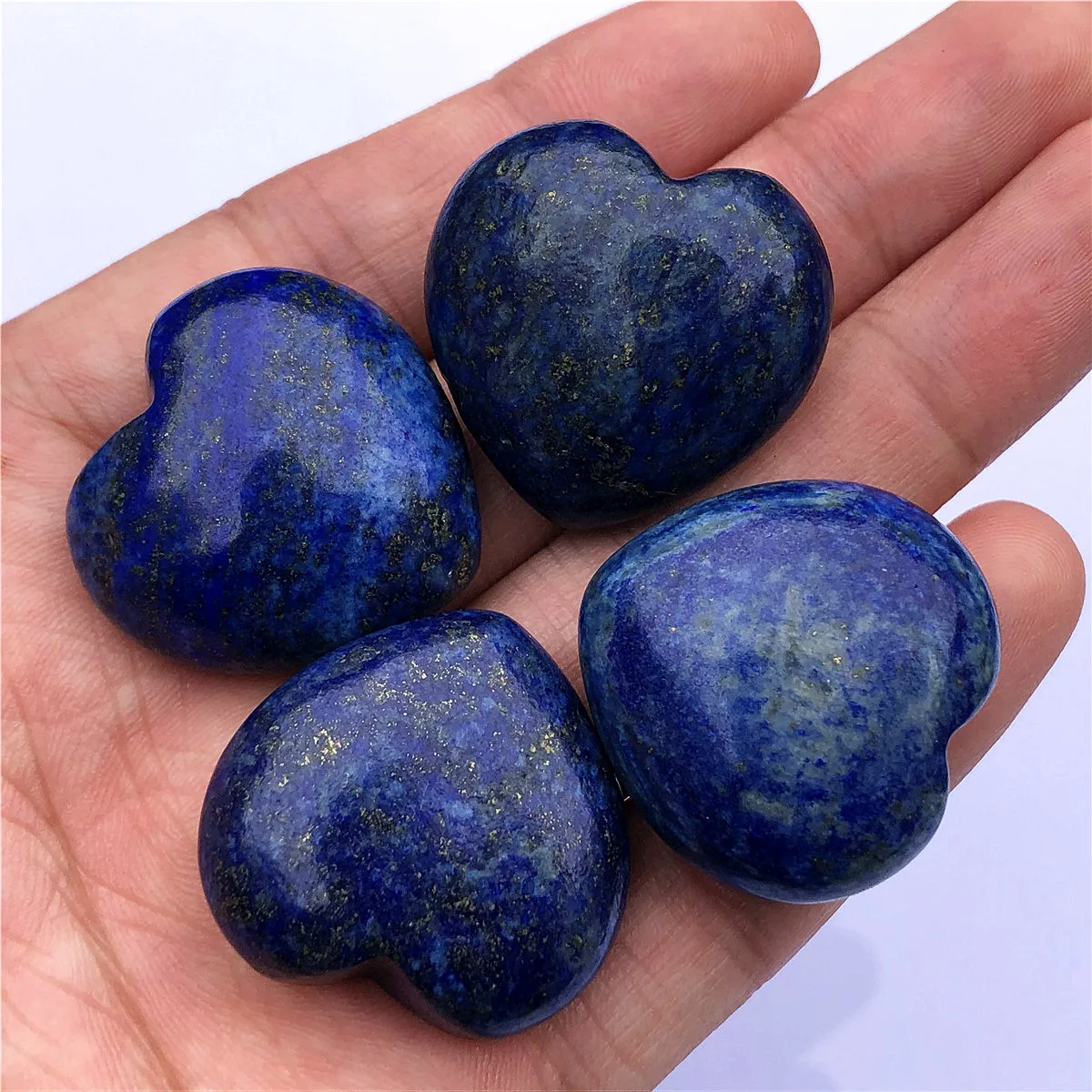 Wholesale Cheap Crystal Heart Healing Quartz Love Heart Lapis lazuli jasper Natural Crystal Quartz