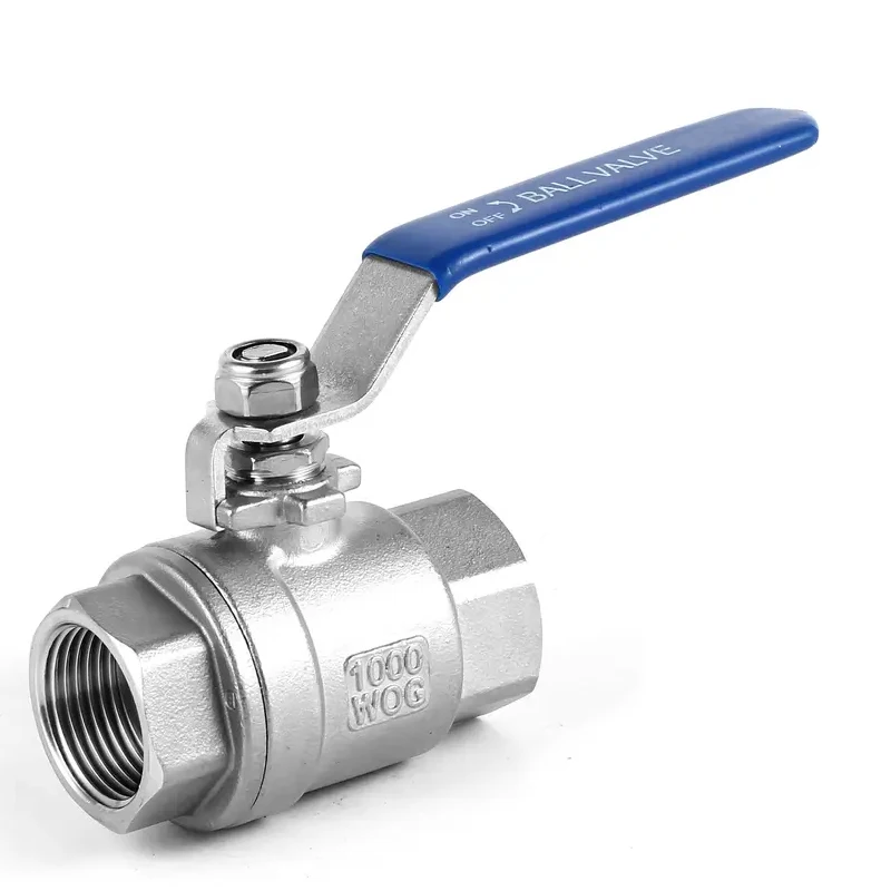 CF8M/SS304 Water Valve Two Way Valves 1000WOG 1/2 Inch Stainless Steel 2-pc Ball Valve With Female End NPT BSPT