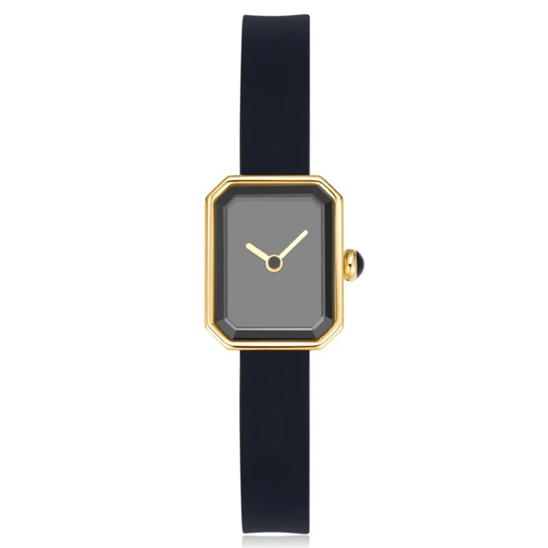 Minimalist Ribbon Elegance Ultra-thin Ladies Wristwatch Gold Luxury Silicone Bracelet Womens Quartz Watches