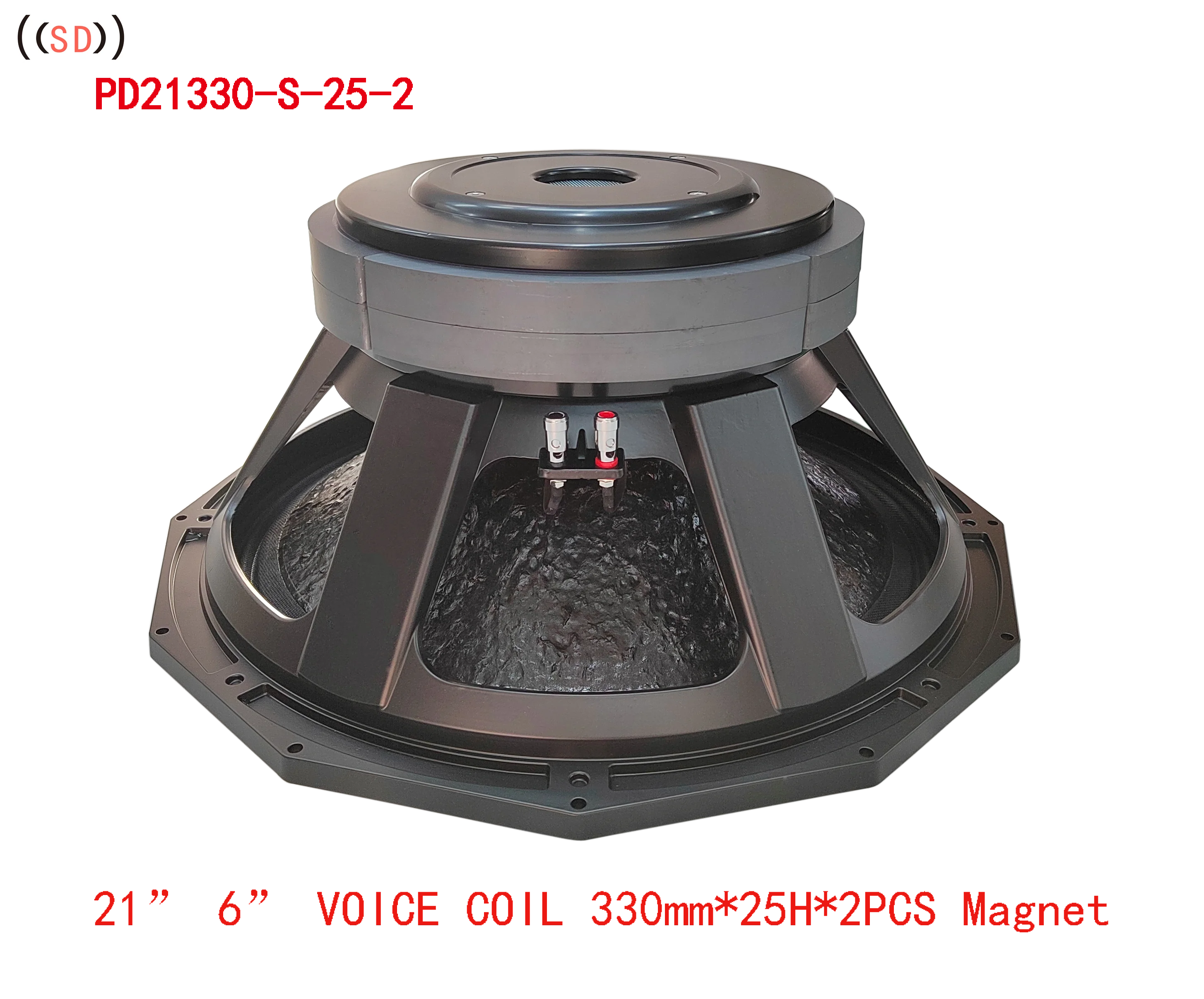 21 inch subwoofer speaker with 6 inch voice coil maximum