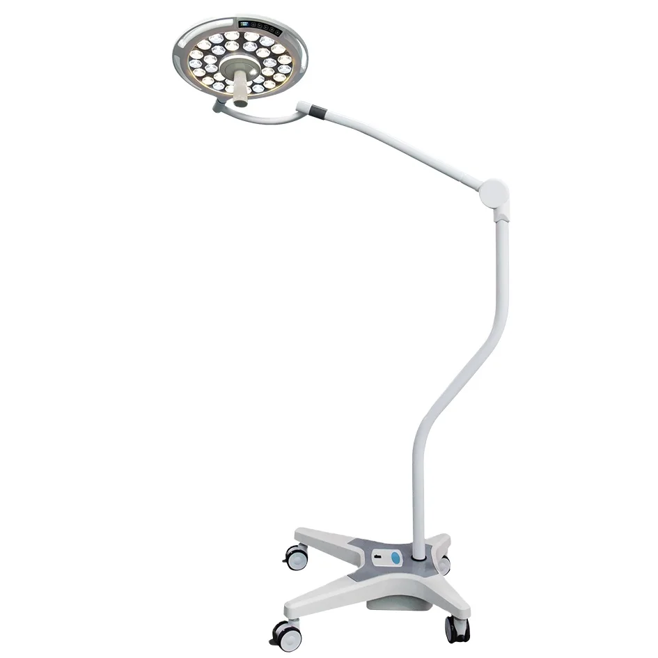 portable floor type surgical lighting led lamp movable shadowless lamp