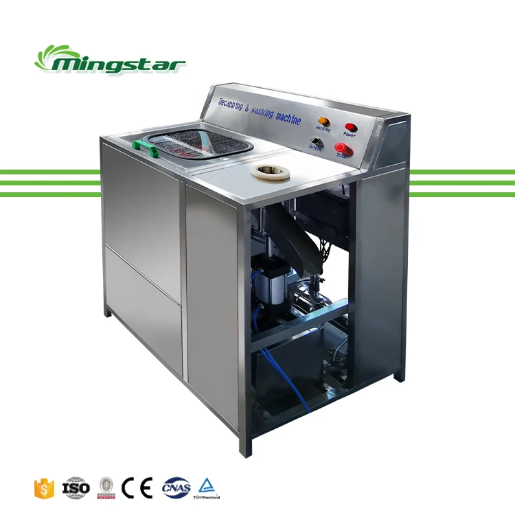 Semi-automatic Manual Type 5 gallon plastic glass bucket water bottle de-capping washing machine