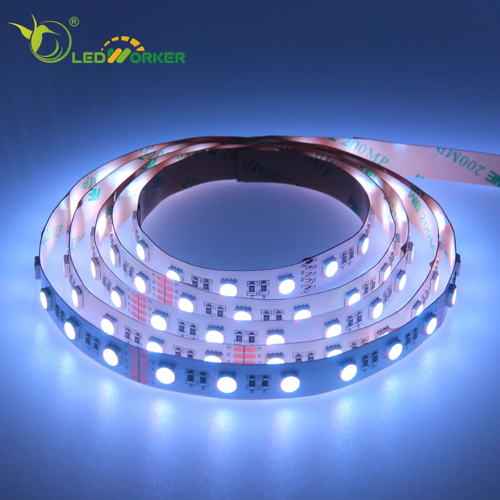 Хорошее качество SMD 5050 24 В rgbw Светодиодная лента 4 в 1 теплая белая светодиодная 5 м DC 12 водонепроницаемая гибкая